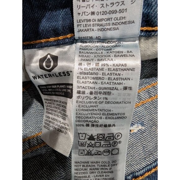 Levis 541 Big & Tall Athletic Taper Stretch Jeans Mens 50X30 Medium Wash Denim - Picture 6 of 6
